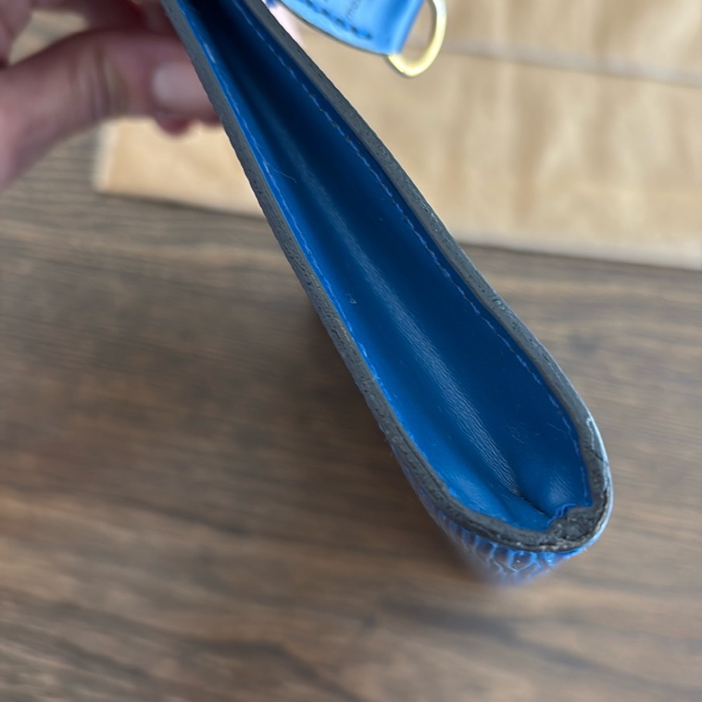 Louis Vuitton Blue Epi Leather Accessories Pochette w/ Dust Bag and COA - Picture 9 of 15